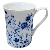 Queens By Churchill Aquarelle Blue - Royale Mug Hedgerow