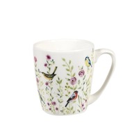 Queens By Churchill Aquarelle Birds - Royale Mug Bird Watch Pink