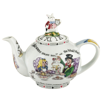 Cardew Design Alice In Wonderland Teapot - White Rabbit Lid