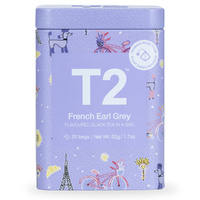 T2 Teabags x25 Gift Tin - French Earl Grey