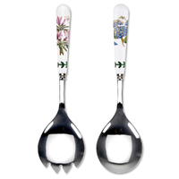 Portmeirion Botanic Garden - Salad Servers - Azalea and African Lily