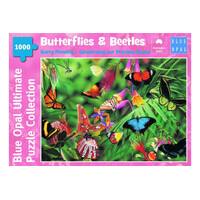 Blue Opal Puzzle - Garry Fleming Butterflies & Beetles 1000pc