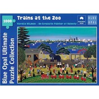 Blue Opal Puzzle - Narelle Wildman Trains at the Zoo 1000pc