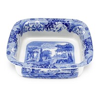 Spode Blue Italian - Square Rim Dish - 25cm