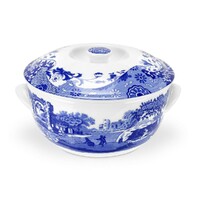 Spode Blue Italian - Round Covered Deep Dish