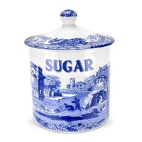 Spode Blue Italian - Sugar Canister