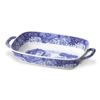 Spode Blue Italian - Handled Serving Dish - 29cm