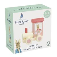 Beatrix Potter Peter Rabbit Flopsy Wooden Train Push Toy