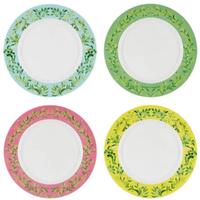 Designers Guild Ikebana Damask - Dinner Plates (Set of 4)