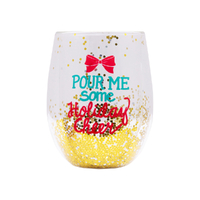 Splosh Christmas 2024 - Christmas Cheers Stemless Wine Glass