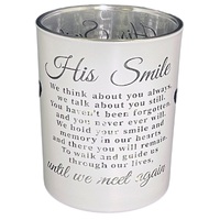 Religious Gifting Shine Bright Candle Holder - His Smile