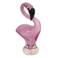 Zibo Glass Ornament - Miniature Flamingo