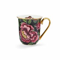 Spode Creatures Of Curiosity - Mug - Black Floral