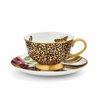 Spode Creatures Of Curiosity - Teacup & Saucer - Leopard Print