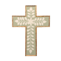 Coast To Coast Home - Décor Cross Laurel Resin & Wood 15X20cm