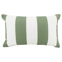 NF Living Outdoor Cushion - Olive Stripe Lumbar 30x50cm