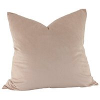 NF Living Cushion - Aria Feather Filled Velvet - Blush 55x55cm