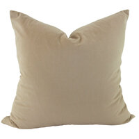 NF Living Cushion - Aria Feather Filled Velvet - Ivory 55x55cm