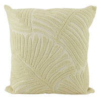 NF Living Cushion - White Good Leaf 45x45cm