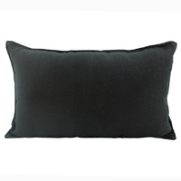 NF Living Linen Cushion - Black 30x50cm