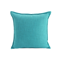 NF Living Linen Cushion - Turquoise 45x45cm