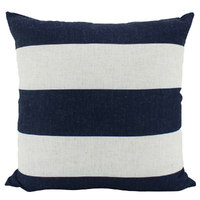 NF Living Linen Cushion - Navy Stripe 55x55cm