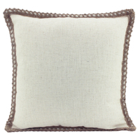 NF Living Linen Jute Cushion - Beige 50x50cm