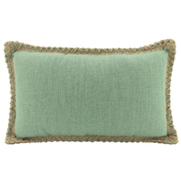 NF Living Linen Jute Lumbar Cushion - Mist 30x50cm