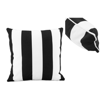 NF Living Outdoor Cushion - Black Stripe 50x50cm