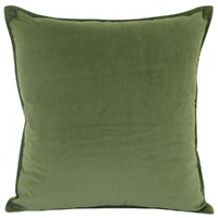 NF Living Velvet Cushion - Olive 45x45cm