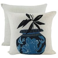 NF Living Linen Cushion - Drop the Vase 50x50cm