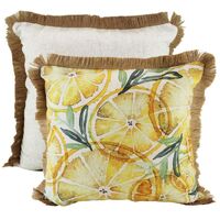 NF Living Linen Cushion - Feeling Zesty 50x50cm