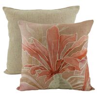 NF Living Linen Cushion - Orlando Blooms 50x50cm