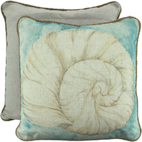 NF Living Linen Cushion - Shell I Compare 50x50cm