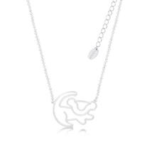 Disney Couture Kingdom Junior - The Lion King - Simba Outline Necklace White Gold