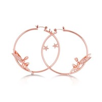 Disney Couture Kingdom - Tinker Bell - Hoop Earrings Rose Gold