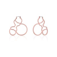 Disney Couture Kingdom - Minnie Mouse - Outline Hoop Earrings Rose Gold