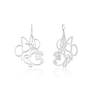 Disney Couture Kingdom - Minnie Mouse - Wire Style Drop Earrings Silver