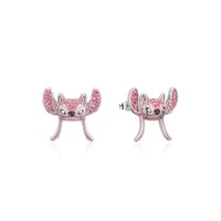 Disney Couture Kingdom - Lilo & Stitch - Crystal Angel Stud Earrings Silver