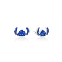 Disney Couture Kingdom - Lilo & Stitch - Crystal Silhouette Stud Earrings Silver