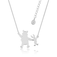 Disney Couture Kingdom - Winnie the Pooh - Pooh & Piglet Necklace White Gold