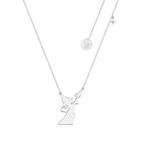 Disney Couture Kingdom - Fantasia - Sorcerer Mickey Necklace White Gold