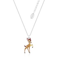 Disney Couture Kingdom - Bambi - Bambi Crystal Necklace White Gold