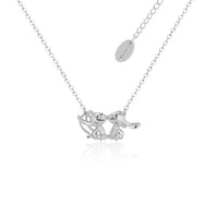 Disney Couture Kingdom - Lilo & Stitch - Angel Kissing Necklace Silver