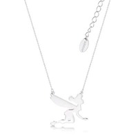 Disney Couture Kingdom - Tinker Bell - Silhouette Necklace Silver