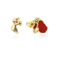 Disney Couture Kingdom - Lady & the Tramp Stud Earrings Gold