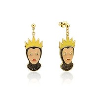 Disney Couture Kingdom - Snow White and the Seven Dwarfs - Evil Queen Crystal Drop Earrings Gold