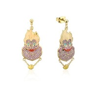 Disney Couture Kingdom - The Little Mermaid - Ursula Crystal Drop Earrings Gold