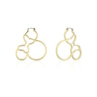 Disney Couture Kingdom - Minnie Mouse - Outline Hoop Earrings Gold