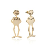 Disney The Muppets Couture Kingdom - Kermit The Frog - Drop Earrings Gold